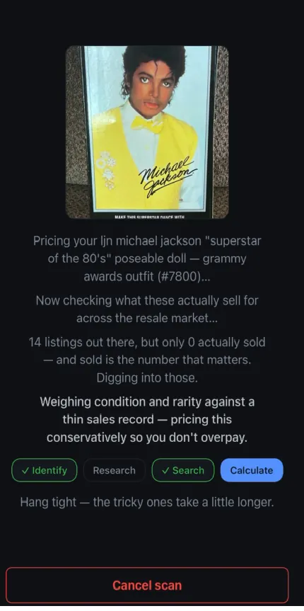 What's It Worth checking the resale market for a boxed 1984 LJN Michael Jackson doll